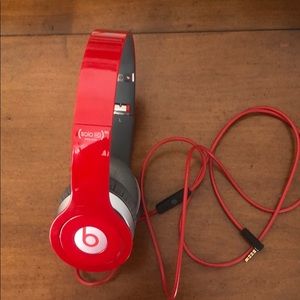 Red Beats solo HD- special edition headphones